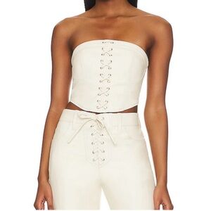 AFRM Alden Lace Up Top